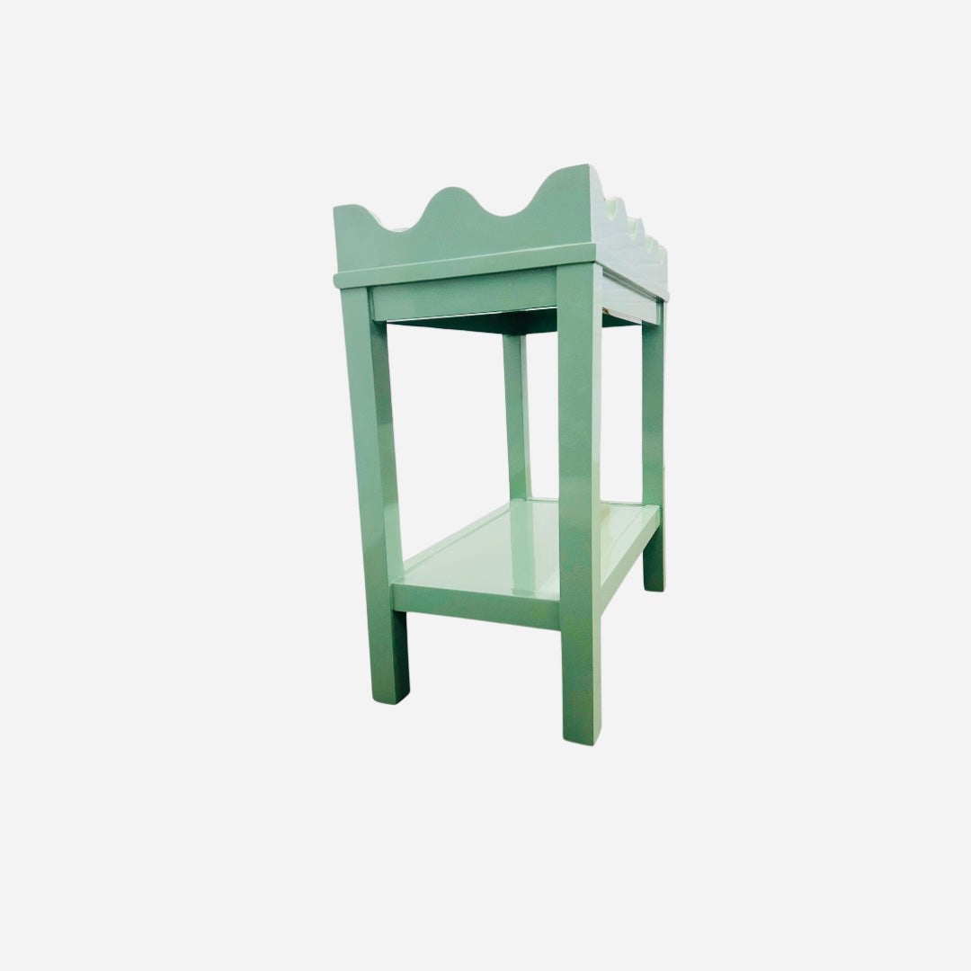 AVAILABLE: The Lucy Side Table in Breakfast Room Green