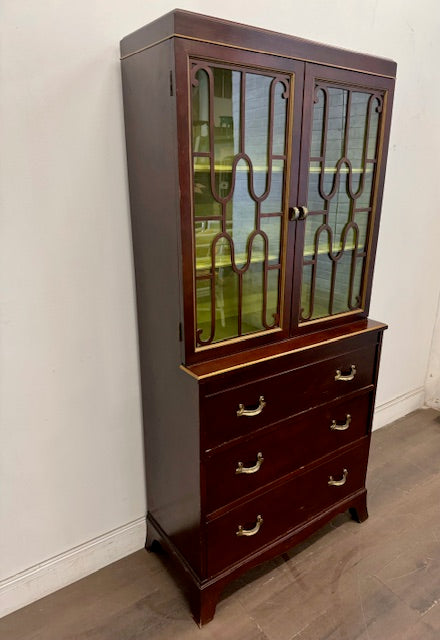 CUSTOMIZABLE: Mahogany China Cabinet / Bookcase