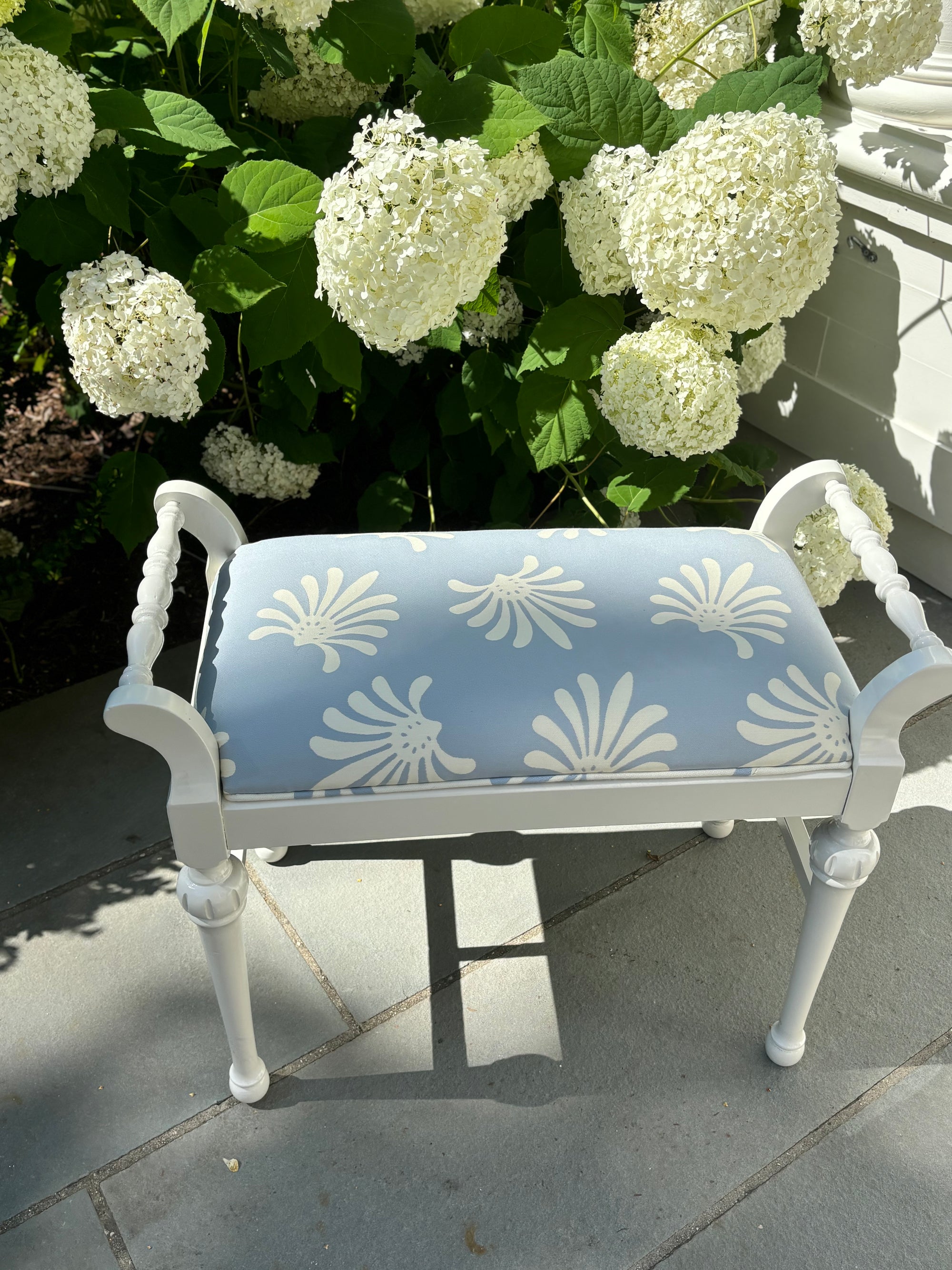 A Collaboration with CLOTH & KIND Showroom: Upholstered Small Bench