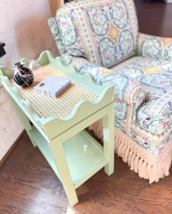 AVAILABLE: The Lucy Side Table in Breakfast Room Green