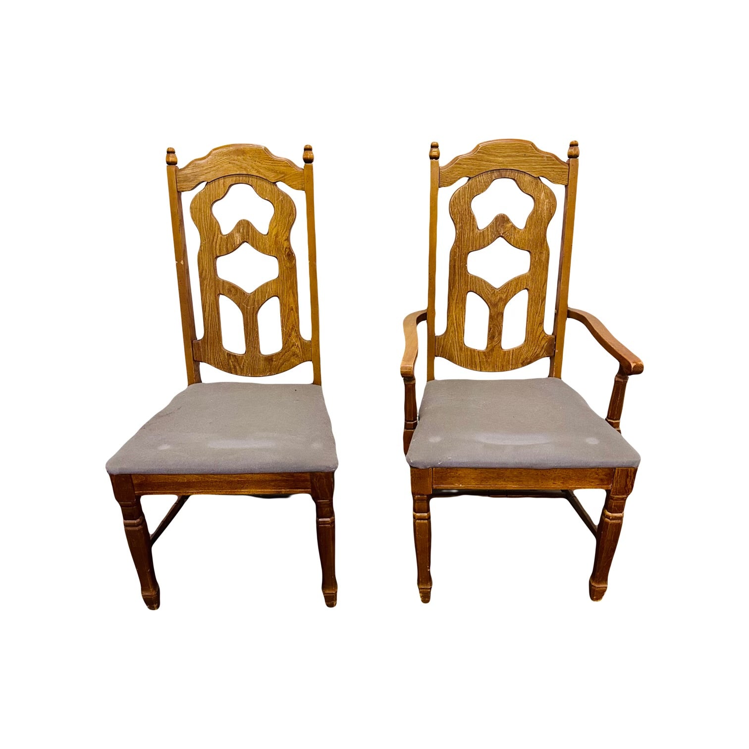 CUSTOMIZABLE: Set of 6 Vintage Dining Chairs