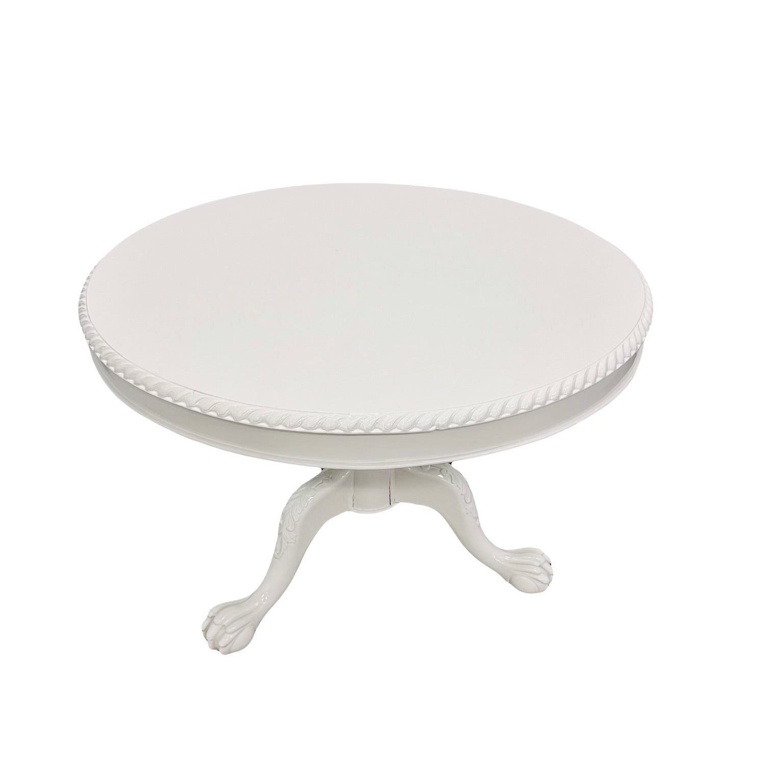 AVAILABLE: White High Gloss  Round Table